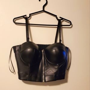 Pleather Bustier